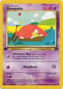 Pokemon - Slowpoke - 67/82 - Common 1st Edition - Team Rocket Series Sale Discount
