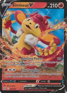 Pokemon - Simisear V - 027/172 - Ultra Rare - Sword & Shield: Brilliant Stars Series Cheap Sale 100% Authentic