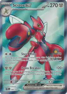 Pokemon - Scizor ex - 195/162 - Full Art Secret Rare - Scarlet & Violet: Temporal Forces Singles Best Sale Cheap Online