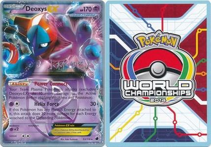 Pokemon - Deoxys EX - 53/116 - 2014 World Championship Card - World Championship 2014 Series Cheap Pice Wholesale Pice