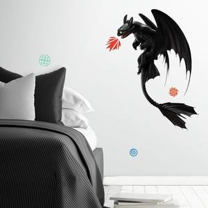 DreamWorks Dragons; How to Train Your Dragon: The Hidden World Toothless Peel and Stick Giant Wall Decals Clearance Pre Order