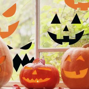 Halloween Pumpkin Faces Peel and Stick Wall Decals Best Place To Buy