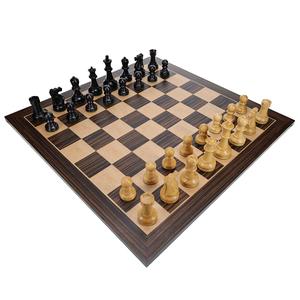Bobby Fischer Ultimate Chess Set with Wooden Board 20.75 in., 3.75 in. King Discount Professional