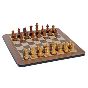 Grand Staunton Chess Set – Tournament Size Weighted Pieces & Walnut Board – 19 in. Pay With Visa For Sale