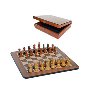 Grand Staunton Chess Set & Wooden Box – Tournament Size Weighted Pieces & Walnut Board – 19 in. Clearance Very Cheap