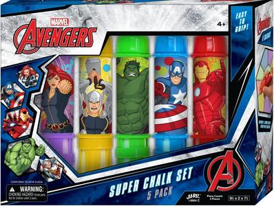 Marvel Avengers Super Chalk Set 5 Pack Lowest Pice Cheap Pice