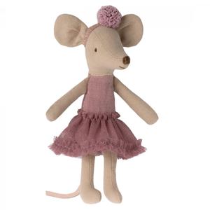 Maileg Ballerina Mouse Big Sister - Heather Clearance With Credit Card
