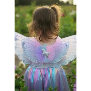Magical Unicorn Skirt & Wings, Pastel, Size 4-6 2025 New