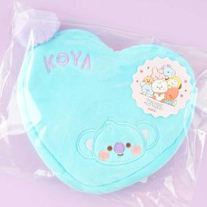 BT21 Fluffy Heart Pouch With Chocolate - KOYA Outlet The Cheapest