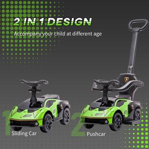 Lamborghini 2 in 1 Baby Ride on Push Car (Green) Free Shipping Supply