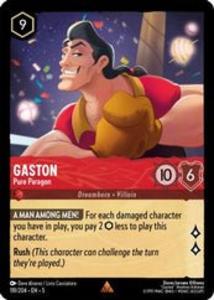 Lorcana - Gaston (Pure Paragon) - 119/204 - Rare - Shimmering Skies Outlet Release Dates