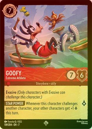 Lorcana - Goofy (Extreme Athlete) - 139/204 - Super Rare (Foil) - Archazia's Island Buy Cheap Cheapest Pice