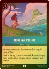 Lorcana - How Far I'll Go - 161/204 - Uncommon (Foil) - Into the Inklands Discount Fashionable