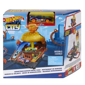 Hot Wheels City Downtown Burger Drive-Thru Sale Top Quality