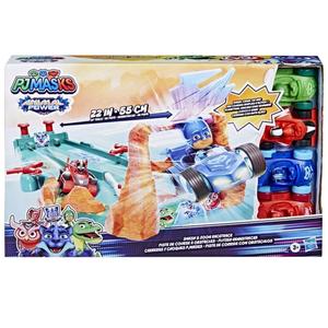 Super Pigiamini Animal Power, Pista con Lanciatore e Veicoli Pj Masks Countdown Package