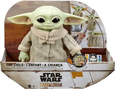 Star Wars Peluche Interattivo Baby Yoda, The Mandalorian con Suoni e Movimenti Sale View