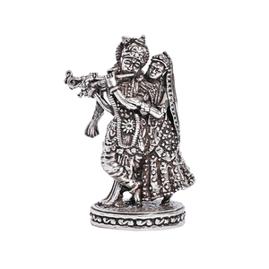 Pure Silver Radha Krishna Idol (2.5x5 cm 52g) Discount Ebay