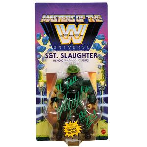 Sgt Slaughter Master of the Universe Figure - AUTOGRAPHED Free Shipping Perfect