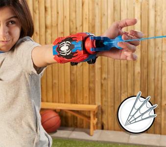 Spiderman Guanto Spara ragnatele Real Webs, Blaster 2 in 1 Discount Professional