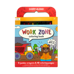 Carry Along Crayon & Coloring Book Kit - Work Zone Cheapest Pice
