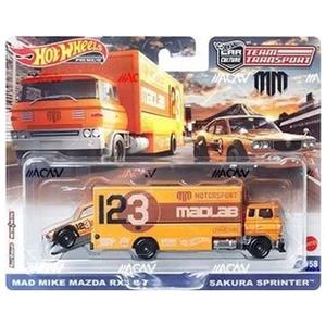Hot Wheels - Mad Mike Mazda RX-3 & Sakura Sprinter - 2023 Team Transport Series Cheap Sale Really