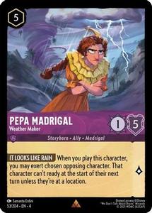 Lorcana - Pepa Madrigal (Weather Maker) - 53/204 - Rare - Ursula's Return The Cheapest