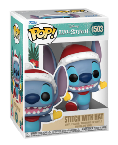 Stitch with Christmas Hat Disney Holiday Lilo And Stitch Funko Pop! Vinyl 2025 Online