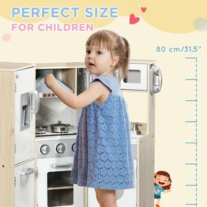 Kids Roleplay Kitchen With Lights, Sound, Phone, Microwave, Oven & Range Hood Free Shipping Best Store To Get