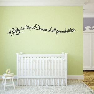 A Baby is like a Dream of all possibilities Wall Decal Outlet Find Great