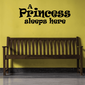 A princess sleeps here Wall Decal Cheap Sale Sast