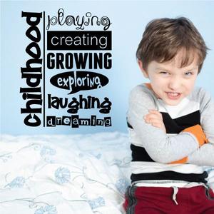 Childhood playing creating growing exploring Decal Buy Cheap Best Place