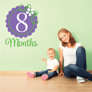 8 Month Wall Decal Clearance New Arrival