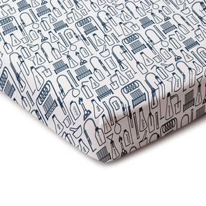 Fitted Crib Sheet - Chemistry Navy Buy Online Cheap