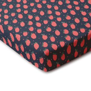 Fitted Crib Sheet - Raspberries Night Sky Visit Online