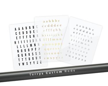 Alphabet Rod Decals - Peel & Stick Letters Free Shipping Online
