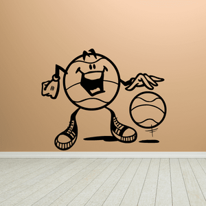 Basketball Cartoon Dribbling Ball Decal Cheap Amazon