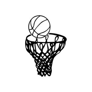 Baskeball Net and Ball Decal Cheap In China