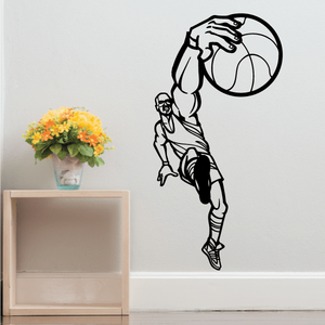 Basketball Cartoon Close Angle Ball Catch Decal Free Shipping Cheap Real