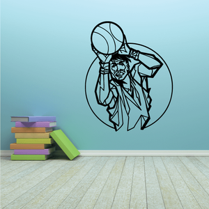 Basketball Detailed Player Ball Toss Decal Cost Cheap Pice