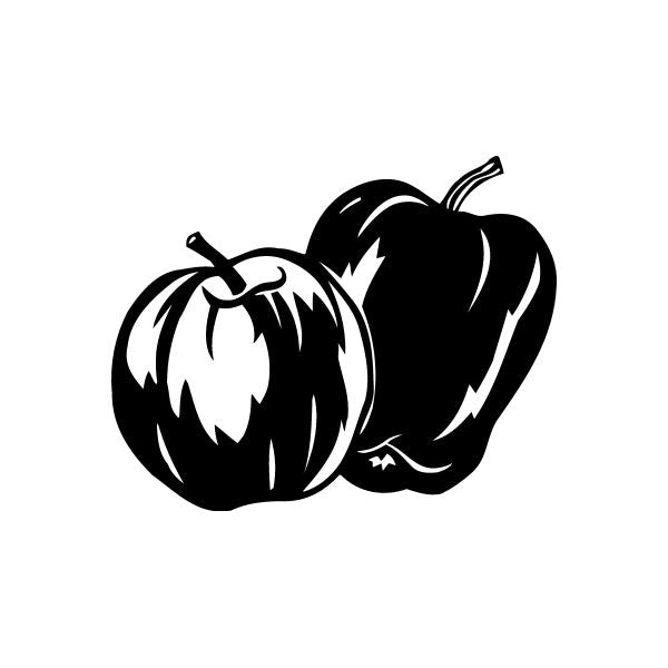 Two Apples Decal Shop For Sale