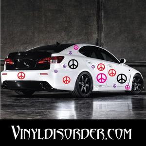 37 Peace Sign Wall Decals Kit Buy Cheap Excellent
