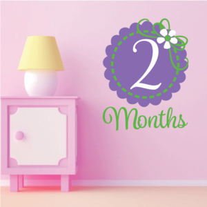 2 Month Wall Decal Cheap Very Cheap