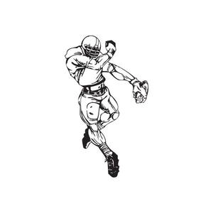 Football Wall Decal - Vinyl Decal - Car Decal - DC 096 Get Authentic For Sale