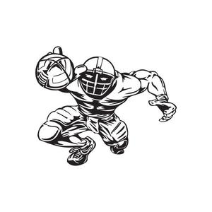 Football Wall Decal - Vinyl Decal - Car Decal - DC 077 Sale Professional