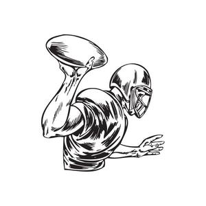 Football Wall Decal - Vinyl Decal - Car Decal - DC 048 Finishline For Sale