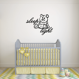 Sleep tight teddy bear Wall Decal Release Dates Cheap Online