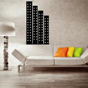 Skyscrapers Wall Decal - Vinyl Decal - Car Decal - BA007 With Credit Card Online