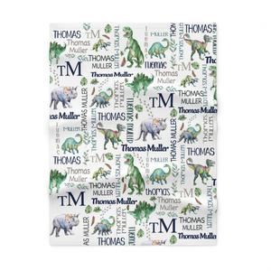 Personalized Baby Name Blanket, Dinosaur Blanket, Dinosaur Baby Blanket- Greatestcustom Clearance Official Site