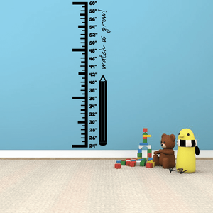 Watch Me Grow Pencil Growth Chart Wall Decal Free Shipping Order