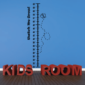 Watch Me Grow Butterfly Growth Chart Wall Decal Cheapest Online
